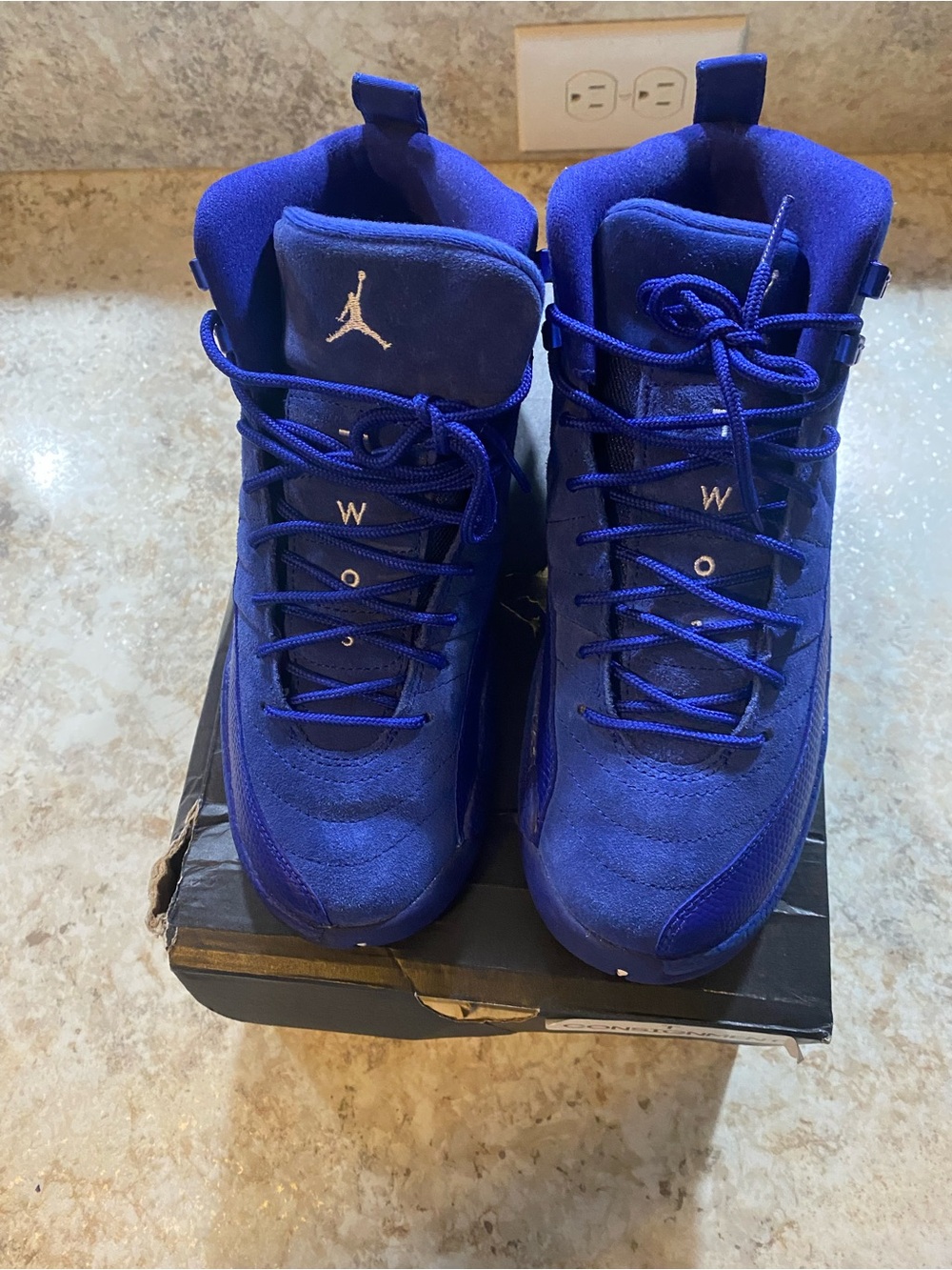 Jordan Youth Mid-Top Sneakers - Royal Blue Suede